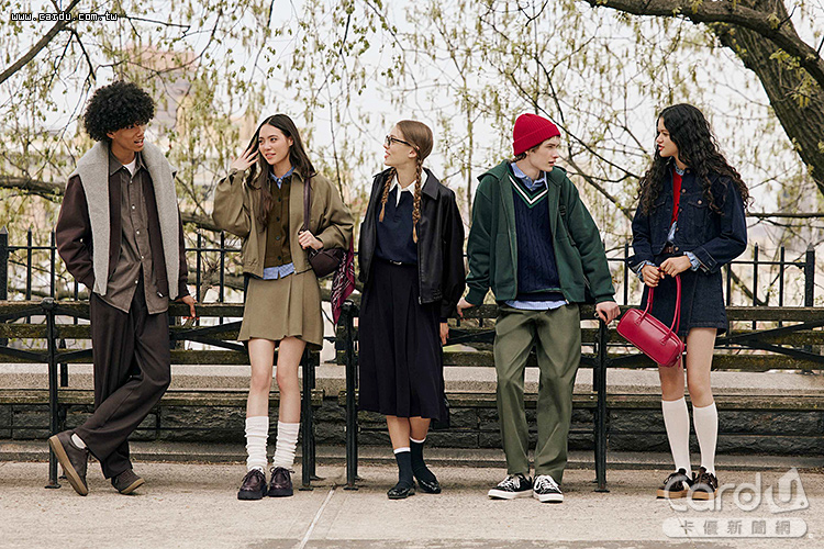 Downtown Preppy都會學院風融合學院風和都會街頭率性語彙(圖/GU 提供)