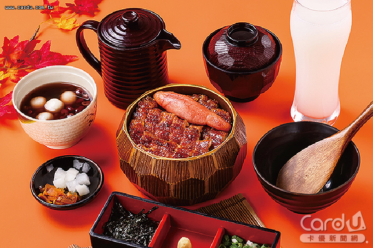 明太子鰻三吃豪華御膳,蒲燒鰻魚搭配明太子特製清湯(圖/遠東SOGO 提供)