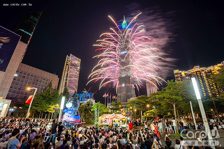 台新新光金控獨家贊助台北101國慶展演,為合併後的首秀(圖/台北101 提供)