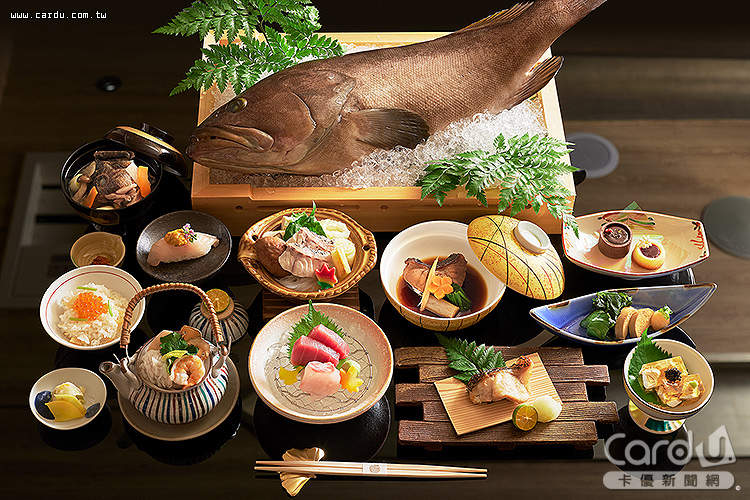 選用日本「幻之高級魚」九繪魚設計出極致盛宴(圖/JR東日本大飯店台北 提供)