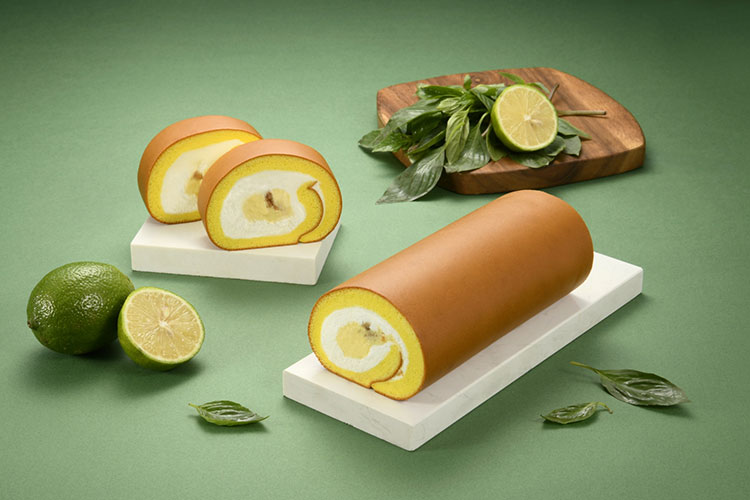 亞尼克YTM獨家限定九層塔檸檬生乳捲。