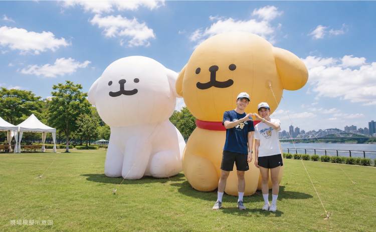 270cm線條小狗巨型氣偶。